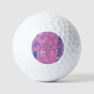 Transgender Marble Artwork Golf Balls