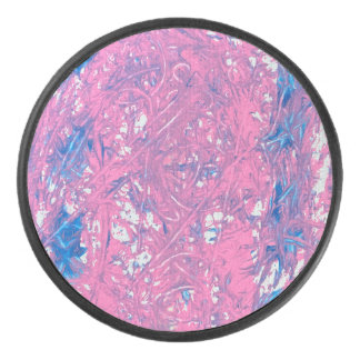 Transgender Marble Artwork Hockey Puck