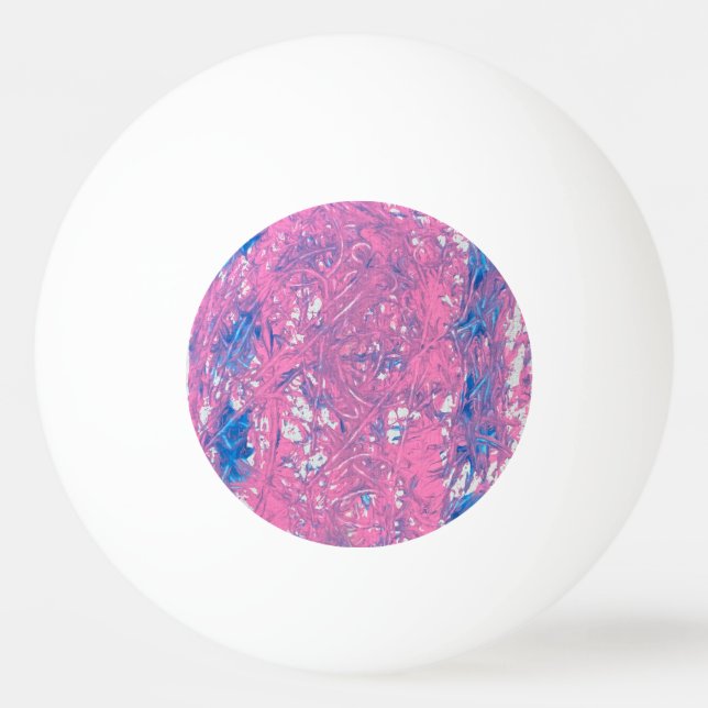Transgender Marble Artwork Ping Pong Ball (Front)