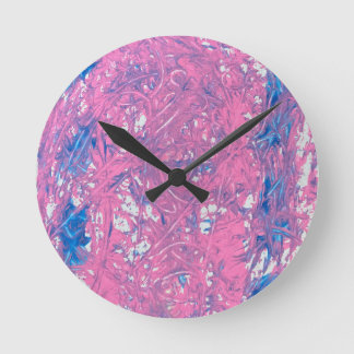 Transgender Marble Artwork Round Clock