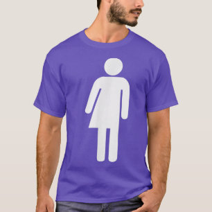 Transgender Neutral Bathroom Symbol Sign Lgbt Righ T-Shirt