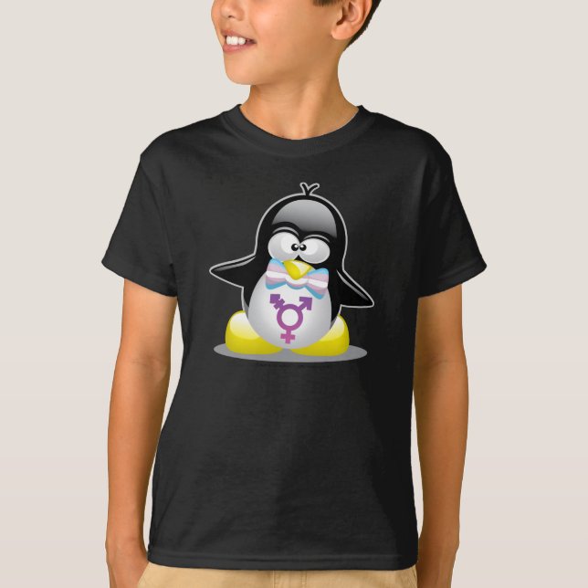 Transgender Penguin T-Shirt (Front)