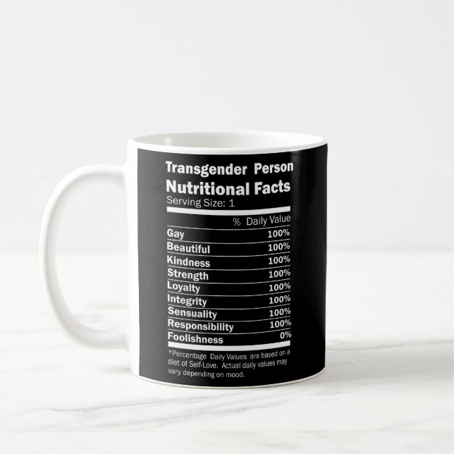 Transgender Person Trans Pride Coffee Mug (Left)