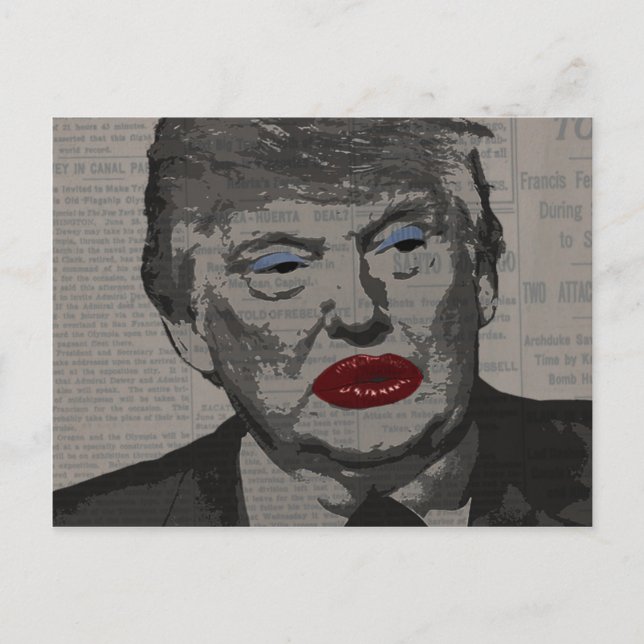 Transgender president postcard (Front)