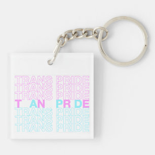 Transgender Pride Acrylic Key Ring