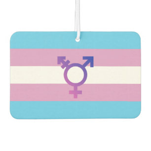 Transgender Pride and Symbol Car Air Freshener