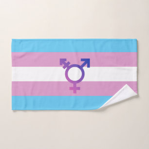 Transgender Pride and Symbol Hand Towel