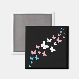 Transgender Pride Butterfly Trail Magnet