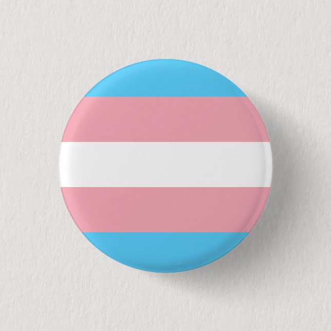 Transgender Pride Button/Pin 3 Cm Round Badge (Front)
