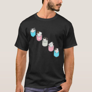 Transgender Pride Cat Lgbt Trans Ally Cute Cats T-Shirt