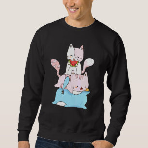 Transgender Pride Cat Lgbt Trans Flag Cute Cats Pi Sweatshirt