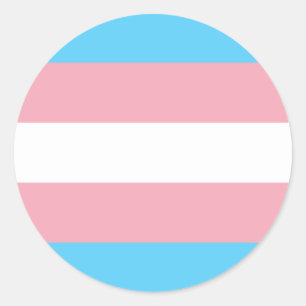 Transgender Pride Circle Sticker