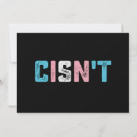 Transgender Pride Cisn't LGBTQ Trans Flag Funny