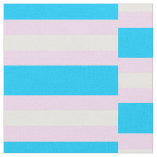 Transgender Pride Fabric by the Yard (Chequered)