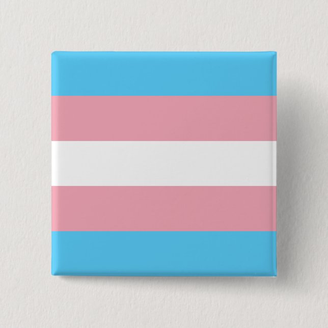 Transgender Pride Flag 15 Cm Square Badge (Front)