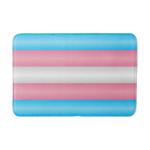 Transgender Pride Flag Bath Mat