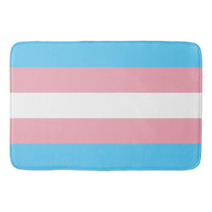Transgender Pride Flag Bath Mat