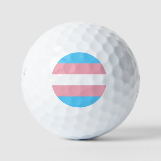 Transgender Pride Flag Golf Balls (Front)