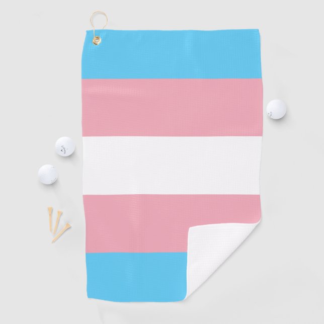 Transgender Pride Flag Golf Towel (InSitu)