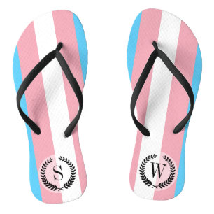 Transgender Pride Flag Jandals
