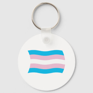 Transgender Pride Flag Keychain