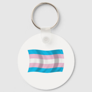 Transgender Pride Flag Keychain