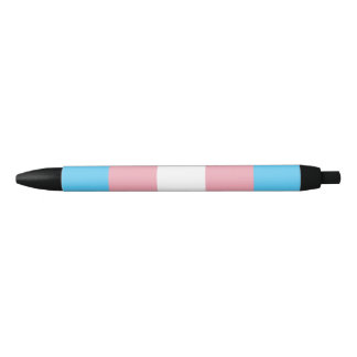 Transgender Pride Flag - LGBT Rainbow Black Ink Pen
