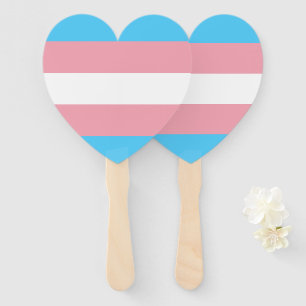 Transgender Pride Flag - LGBT Rainbow Hand Fan
