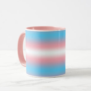 Transgender Pride Flag Pattern Design  Mug
