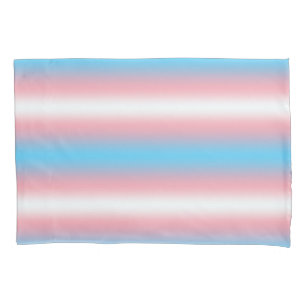 Transgender Pride Flag Pattern Design Pillowcase