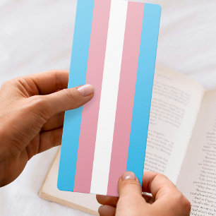 Transgender Pride Flag Pink Blue Bookmark