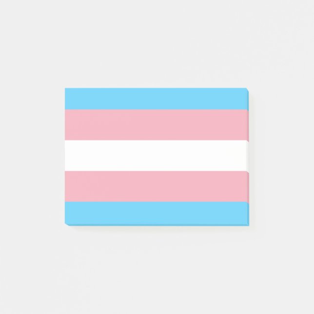 Transgender Pride Flag Post-it Notes (Front)