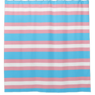Transgender pride flag Shower Curtains