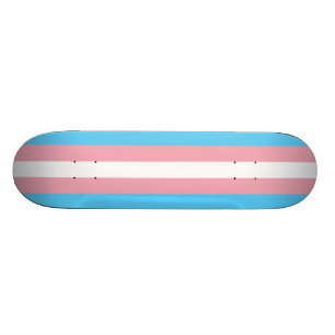 Transgender Pride Flag Skateboard