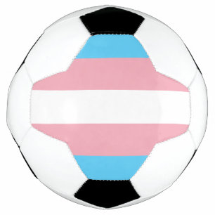 Transgender Pride Flag Soccer Ball
