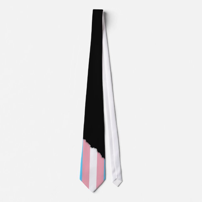 Transgender Pride Flag Tie (Front)
