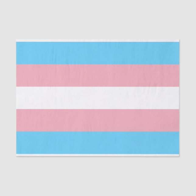 Transgender Pride Flag Tissue Paper (Front)