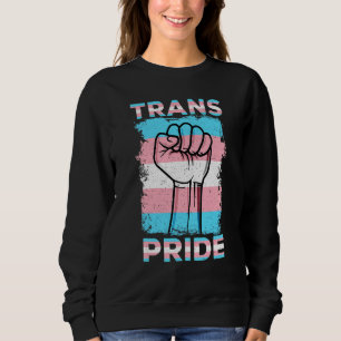 Transgender Pride Flag Trans Pride Men Women Sweatshirt