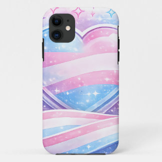 Transgender Pride Heart Galaxy Case-Mate iPhone Case