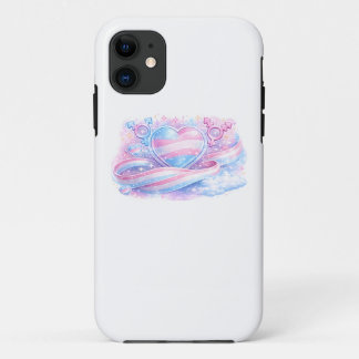Transgender Pride Heart Galaxy Case-Mate iPhone Case