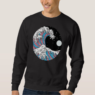 Transgender Pride LGBTQ Trans Flag LGBT Japanese W Sweatshirt