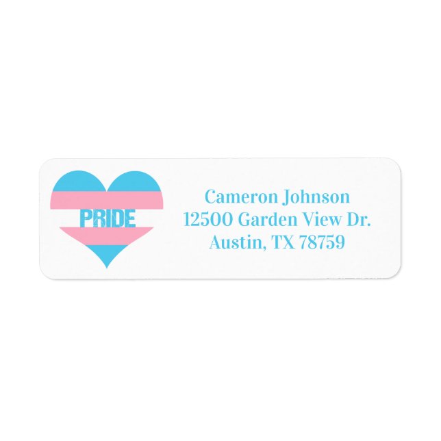 Transgender Pride Love Heart (Front)