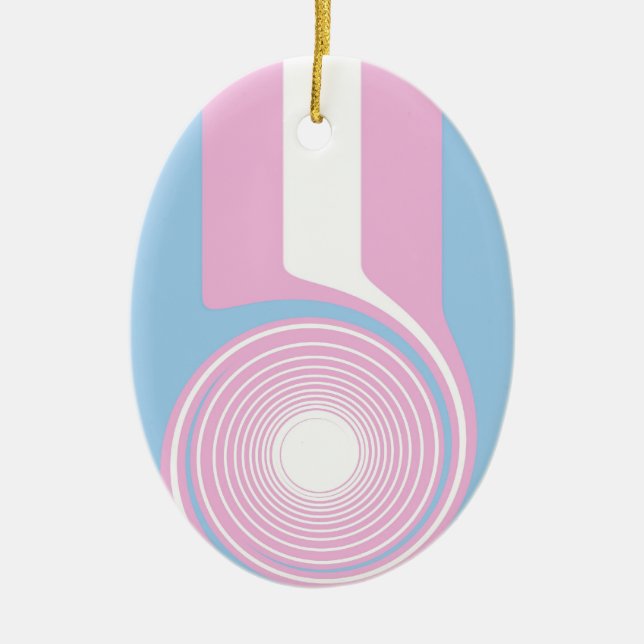 Transgender Pride Ornament (Front)