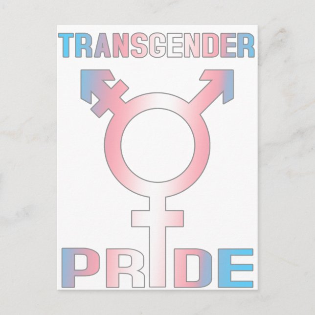 Transgender Pride Postcard (Front)