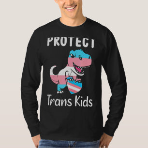 Transgender Pride Protect Trans Kids Trex Lgbtq Su T-Shirt