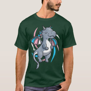 Transgender Pride Stuff Trans Dragon Video Game Gi T-Shirt