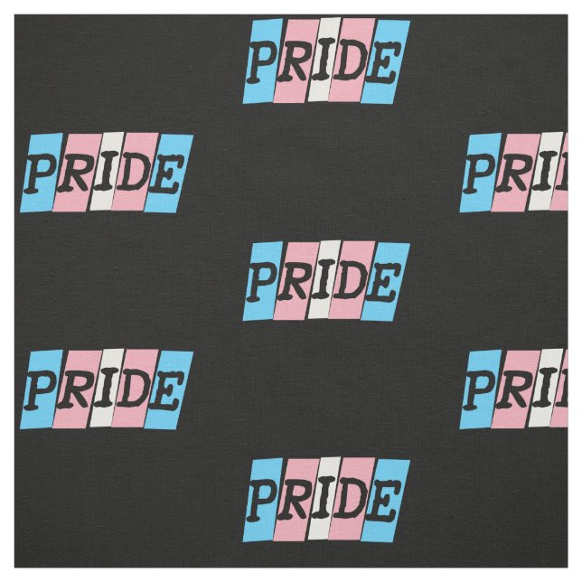 Transgender pride text sign fabric (Swatch)