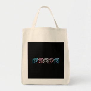 Transgender pride text sign incipio tote bag