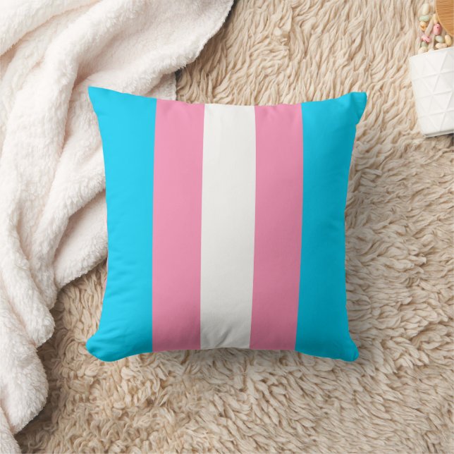  Transgender Stripes Flag Birthday Cushion (Blanket)