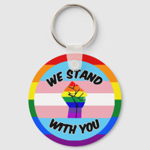Transgender support key ring